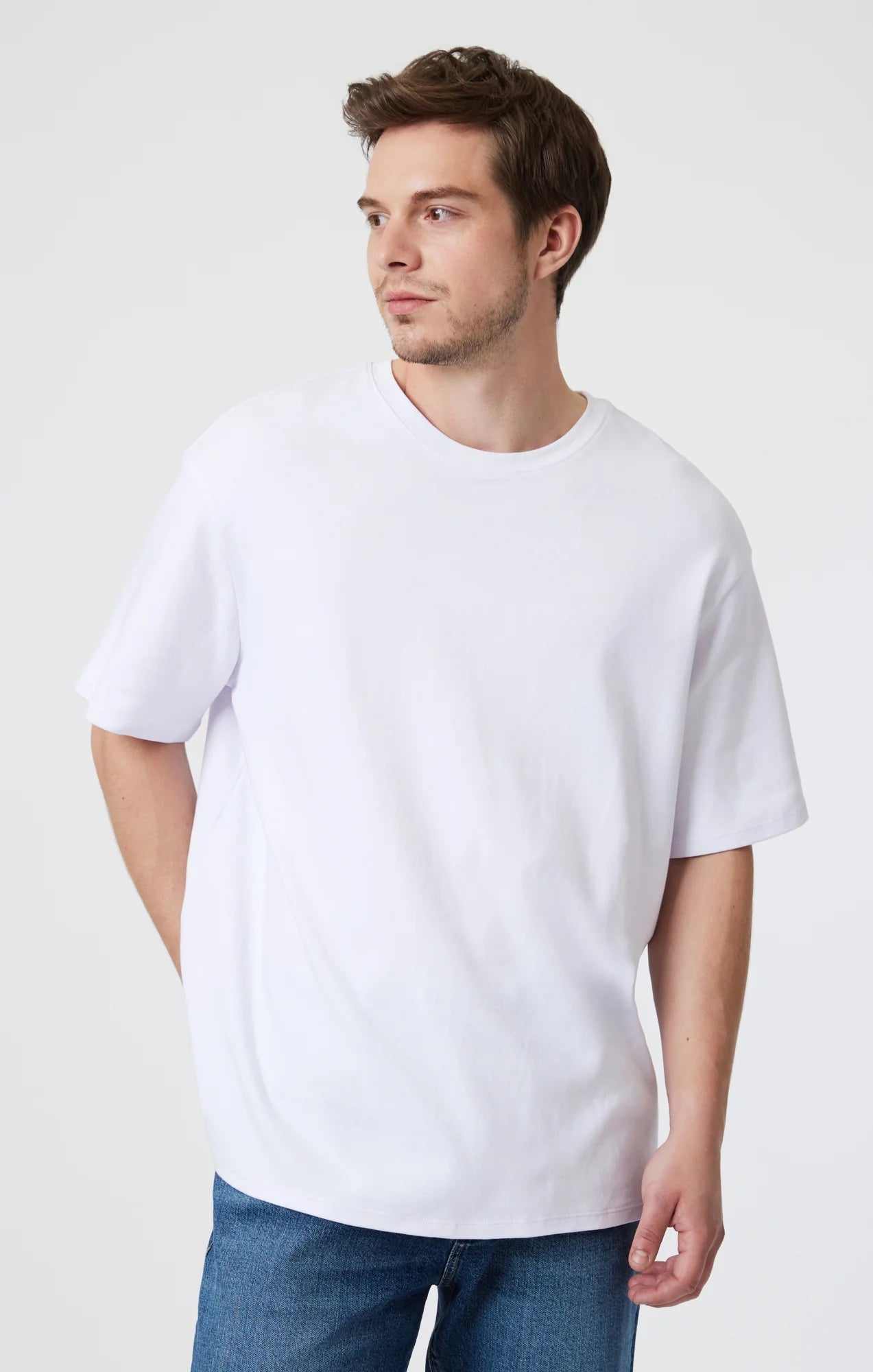 Drop Shoulder T-Shirt White (Customizable)