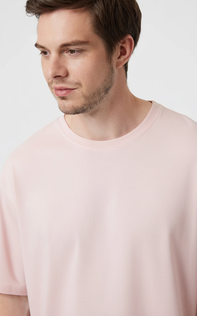 Drop Shoulder T-Shirt Baby Pink (Customizable)