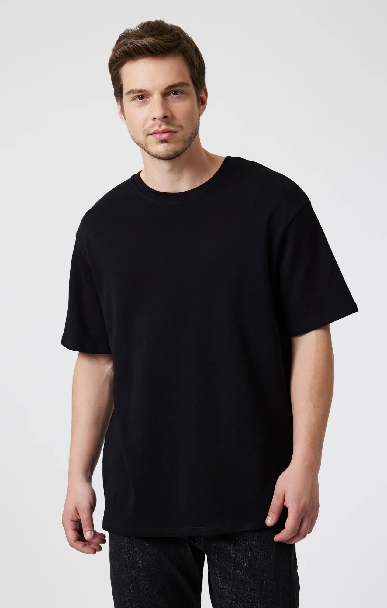 Drop Shoulder T-Shirt Black (Customizable)