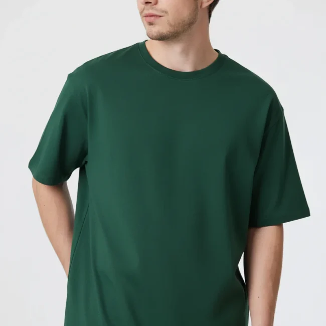 drop-shoulder-bottle-green-1_2000x Drop Shoulder T-Shirt Bottle Green (Customizable)